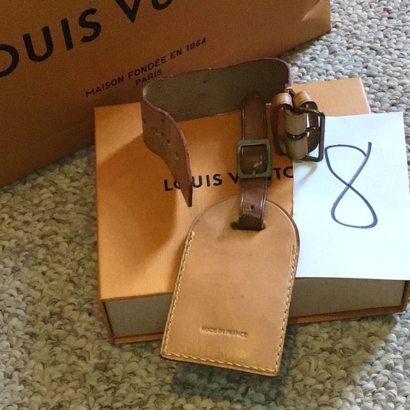 💯% ✨Louis Vuitton✨💕 Large luggage tag and strap - Picture 6 of 7